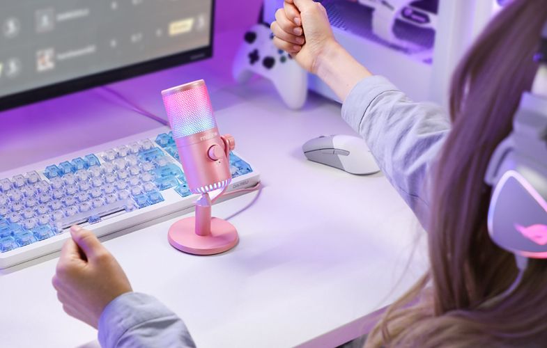 Maono DM30RGB Microphone Pink, Maono DM30RGB Pink