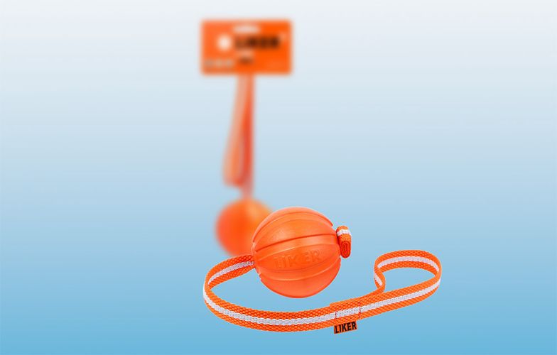 Ball on a rope for puppies and small dogs Liker Line 7 Waudog, Waudog 6287