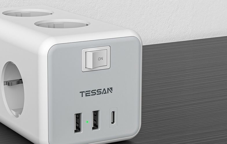 TESSAN Power strip TS-306-C, Tessan TS-306-C