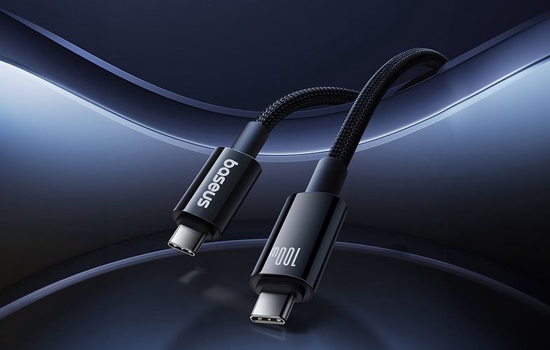 Baseus Cable USB Tungsten Gold USB-C to USB-C 100W 1,5m (black), Baseus P10319800111-00