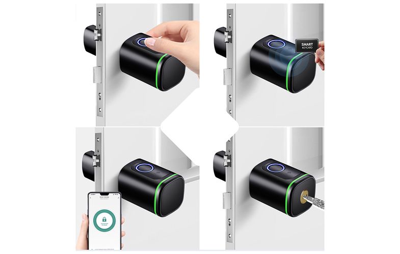 Digital lock cylinder Avatto SDL-S1-B60 60 mm black, Avatto SDL-S1-B60