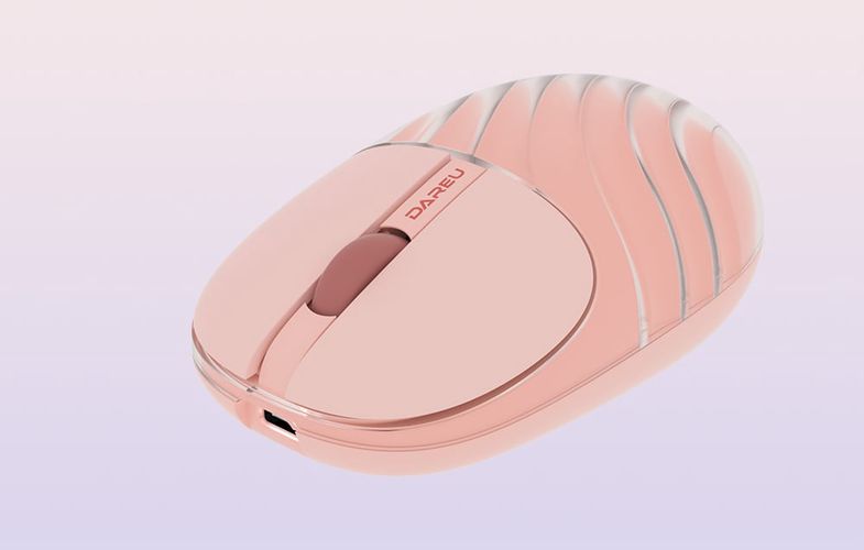 Dareu LM135D Wireless Mouse Pink, Dareu LM 135 D