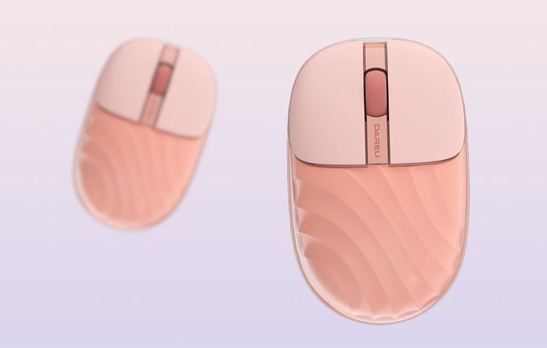 Dareu LM135D Wireless Mouse Pink, Dareu LM 135 D