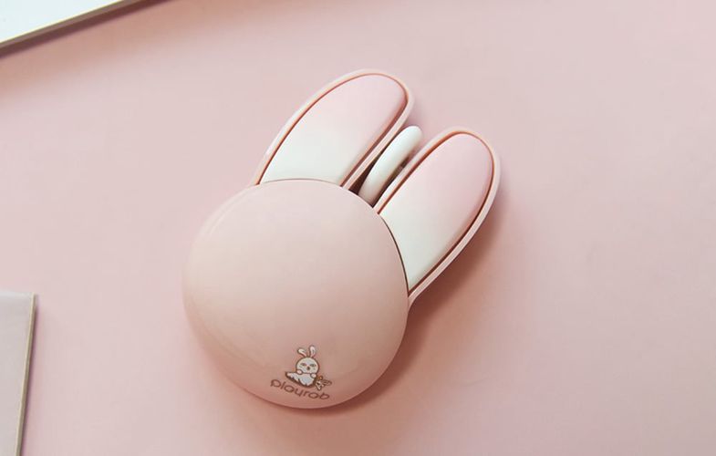 MOFII M6 Rabbit 2.4 Wireless Mouse (Pink), MOFII Rabbit M6AG Pink