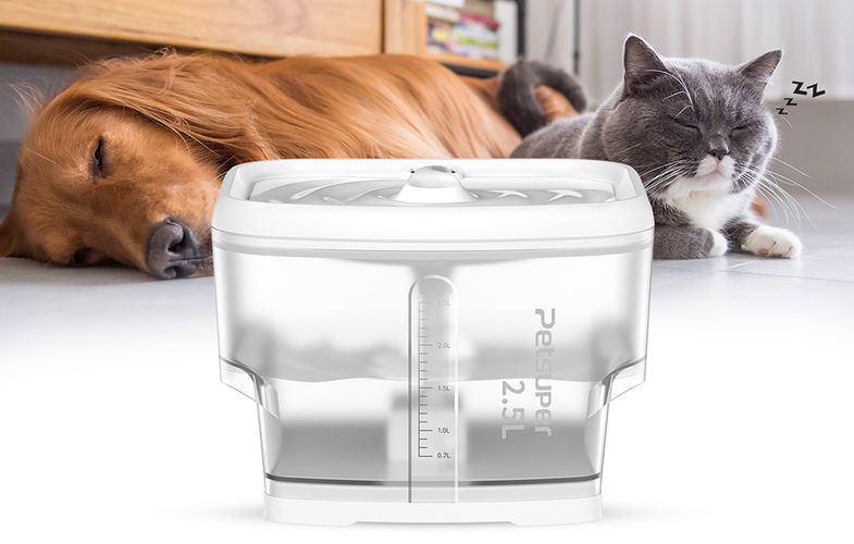 Smart Water Fountain for pets Petsuper PW03 2,5L (white), Petsuper PW03