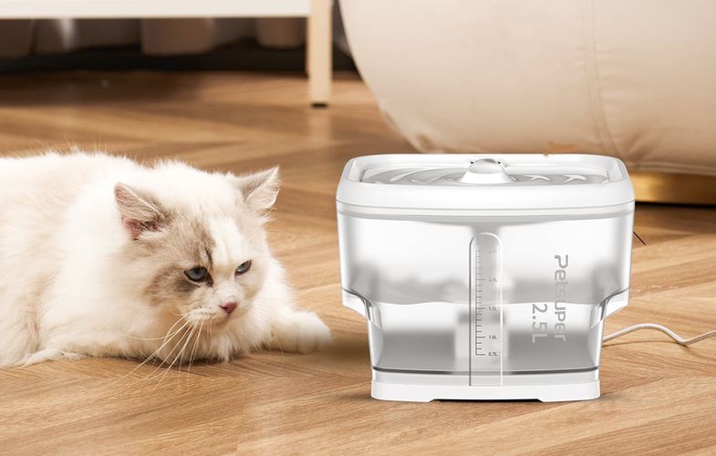 Smart Water Fountain for pets Petsuper PW03 2,5L (white), Petsuper PW03