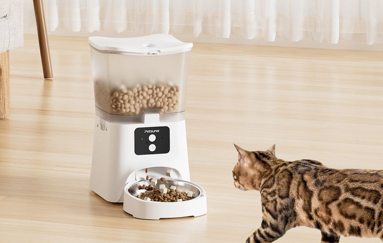 Smart food dispenser Petsuper PF02-2 WiFi 3L (white), Petsuper PF02-2