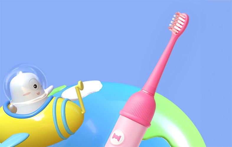 Sonic toothbrush for kids with app and tip set Bitvae K7S (pink), Bitvae K7S pink