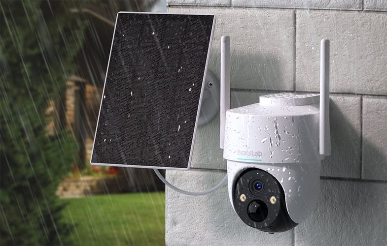 360° Outdoor WiFi Camera Botslab PT W313 3MP w/ solar panel, Botslab W313