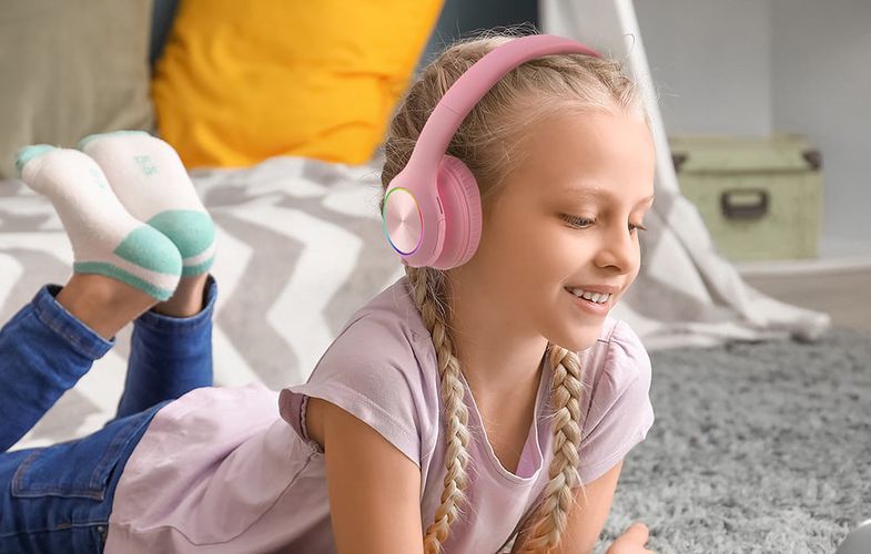 Wireless Headphones for kids PowerLocus PLED (pink), PowerLocus pwl-pled-pink