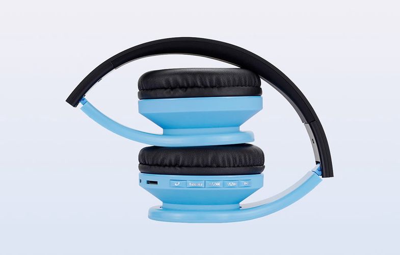 PowerLocus P1 wireless headphones for kids (blue-black), PowerLocus pwl-p1kids-blueblack