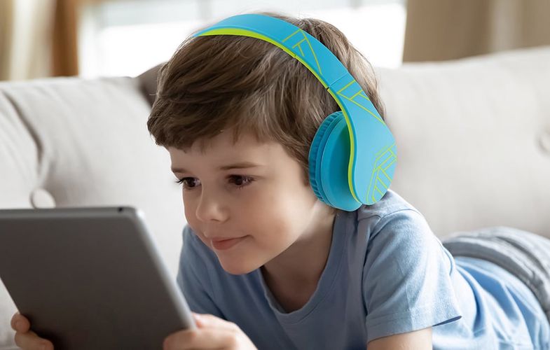 Wireless Headphones for kids PowerLocus P2 (blue-green), PowerLocus pwl-p2kids-bluegreen