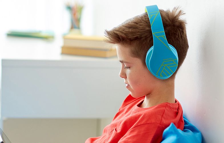 Wireless Headphones for kids PowerLocus P2 (blue-green), PowerLocus pwl-p2kids-bluegreen