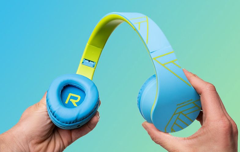 Wireless Headphones for kids PowerLocus P2 (blue-green), PowerLocus pwl-p2kids-bluegreen