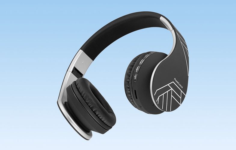 PowerLocus P1 wireless headphones (black and white), PowerLocus pwl-p1-blacksilver