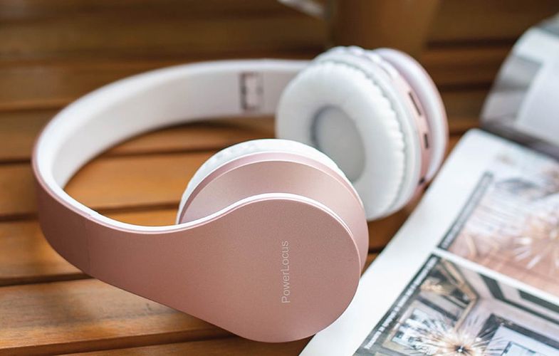 PowerLocus P1 wireless headphones (rose gold), PowerLocus pwl-p1-rosegold