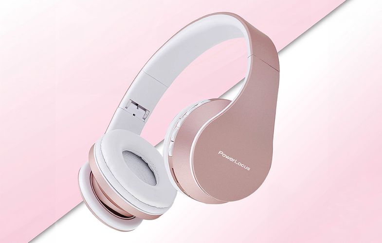 PowerLocus P1 wireless headphones (rose gold), PowerLocus pwl-p1-rosegold