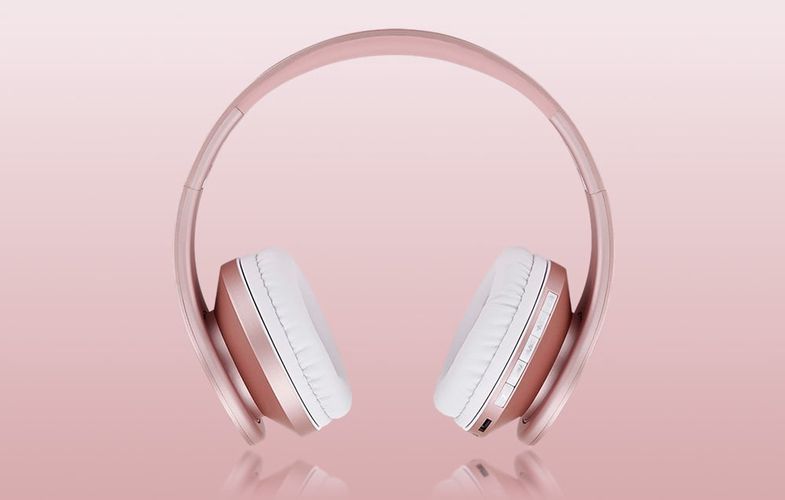 PowerLocus P1 LC wireless headphones (rose gold), PowerLocus pwl-p1-rosegoldlines