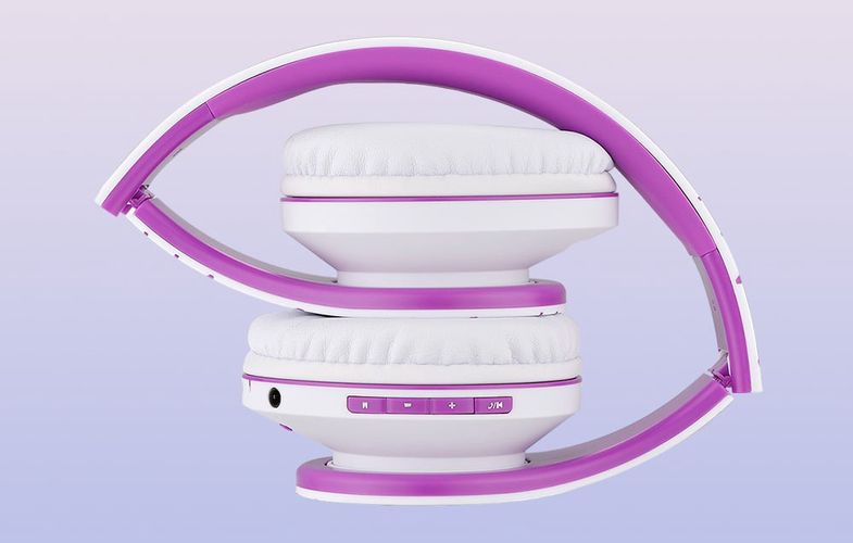 Wireless Headphones PowerLocus P2 (white-purple), PowerLocus pwl-p2-whiteviolet