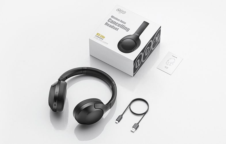 Wireless Headphones QCY H3 lite, ANC (black), QCY H3 Lite black