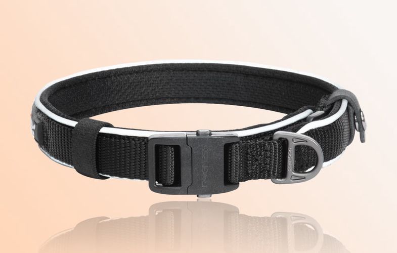 Reflective collar Dogness size S (Black), Dogness Reflective S BLACK