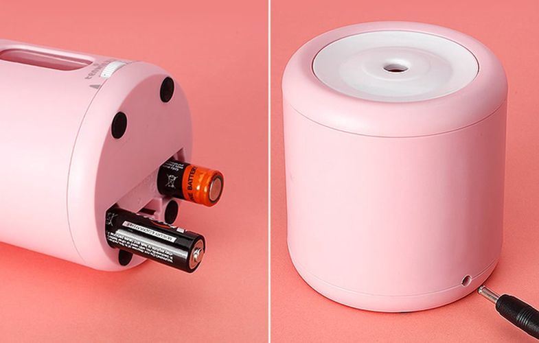 Tenwin 8035-4 battery/USB electric sharpener with container (pink), Tenwin TW8035-4