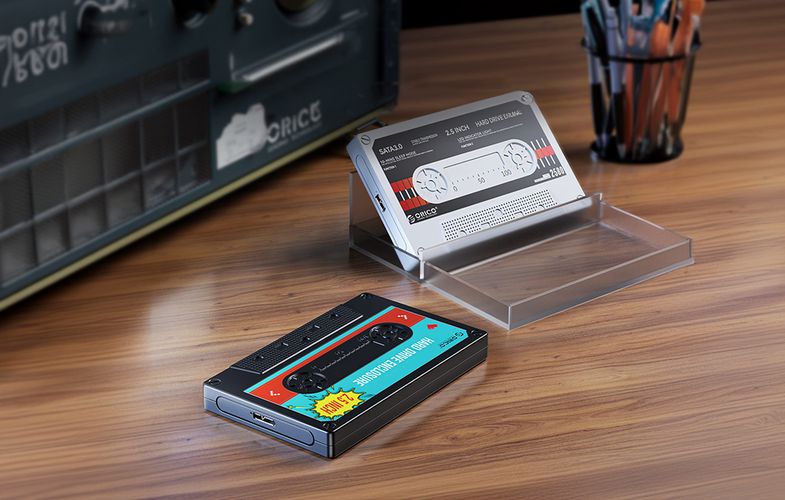 Orico 2580 HDD/SSD 2.5" drive enclosure, 5Gbps, USB-A to USB Micro-B (black), Orico 2580U3-V1-BK-EP-IP