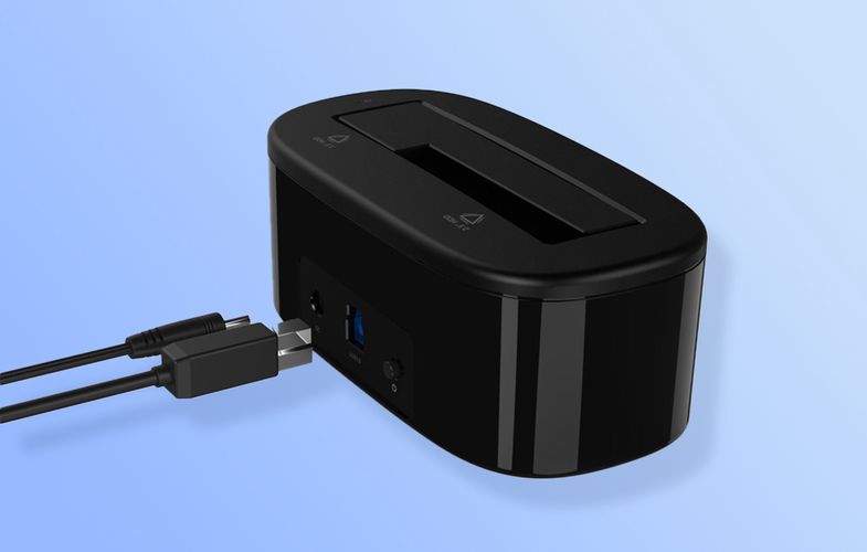 Orico docking station for 2.5 / 3.5" HDD / SSD, 5Gbps, USB-A to USB-B (black), Orico 6218US3-EU-BK-BP-IP