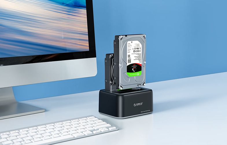 Orico docking station for 2.5 / 3.5" HDD / SSD, 5Gbps, USB-C to USB-C/A (black), Orico 6819C3-V1-EU-BK-BPIP