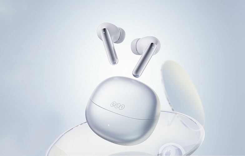 TWS QCY MeloBuds Pro HT08 Headphones, ANC (white), QCY HT08 white