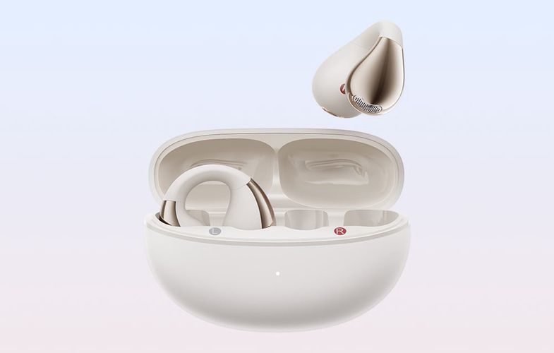 QCY Crossky Clip C30 headphones (white), QCY T33-white