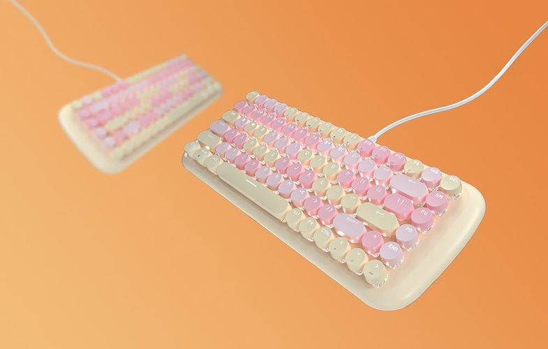 MOFII Candy M wired mechanical keyboard (cream), MOFII SK-645 Candy New Cre