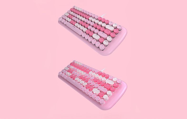 MOFII Candy M wired mechanical keyboard (pink), MOFII SK-645 Candy New Pin