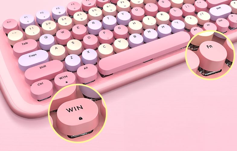 MOFII Candy M wired mechanical keyboard (pink), MOFII SK-645 Candy New Pin