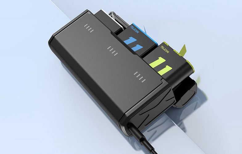 TELESIN charger for GoPro 9/10/11/12, Telesin S0-ECB-01-TGP