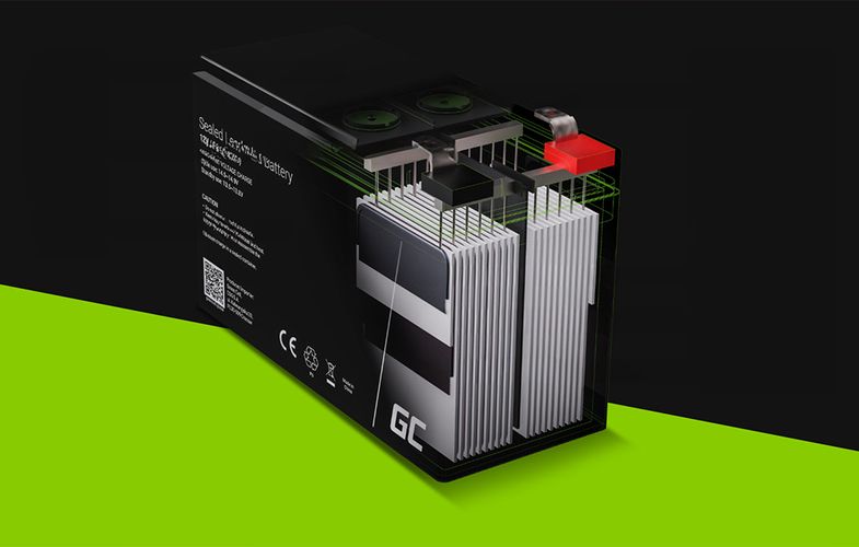 Maintenance-free AGM VRLA Green Cell AGM37 4V 4Ah Battery (for alarm system, cash register, toy), Green Cell AGM37