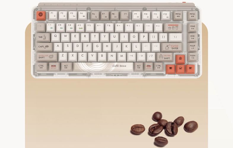 Z830 ProMax MIIIW 2.4G Wireless Keyboard (Coffee), MIIIW MWMKB04