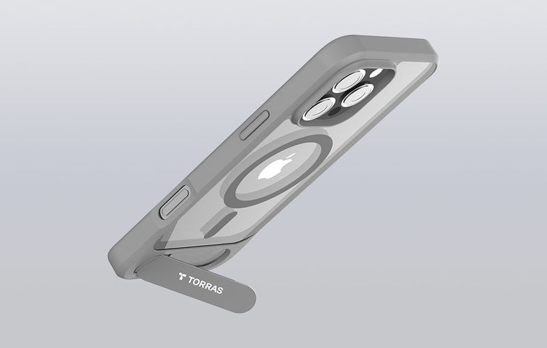 Torras Pstand Series Case for iPhone 16 Pro Max (gray), Torras X00FX1944