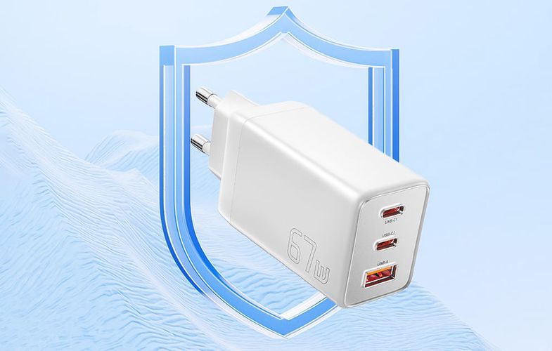 Essager ECTAC-KSB02-Z GaN 67W 2C+A Charger (white), Essager ECTAC-KSB02-Z