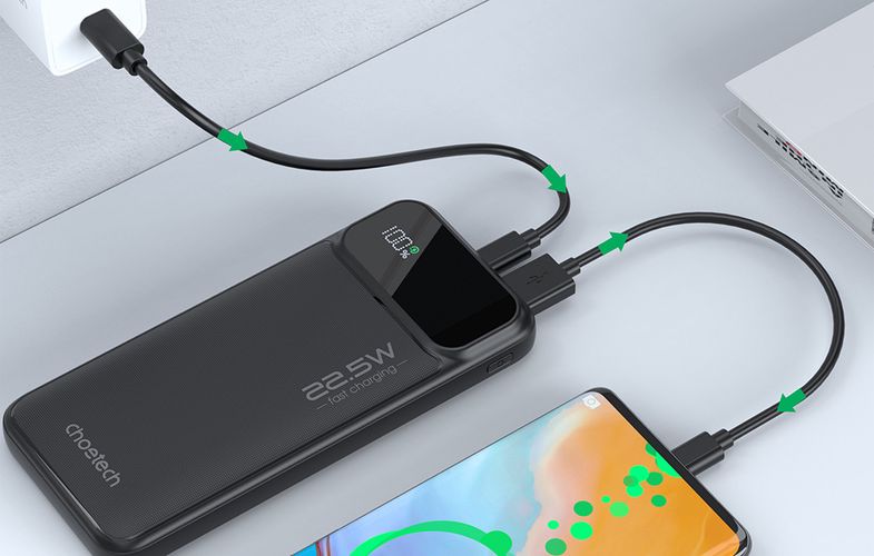 Choetech Powerbank B728 10000mAh 22.5W PD (black), Choetech B728