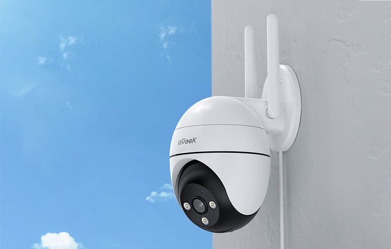 WiFi 3MP wireless rotating outdoor camera ieGeek ZS-GQ2 white, ieGeek ZS-GQ2 white