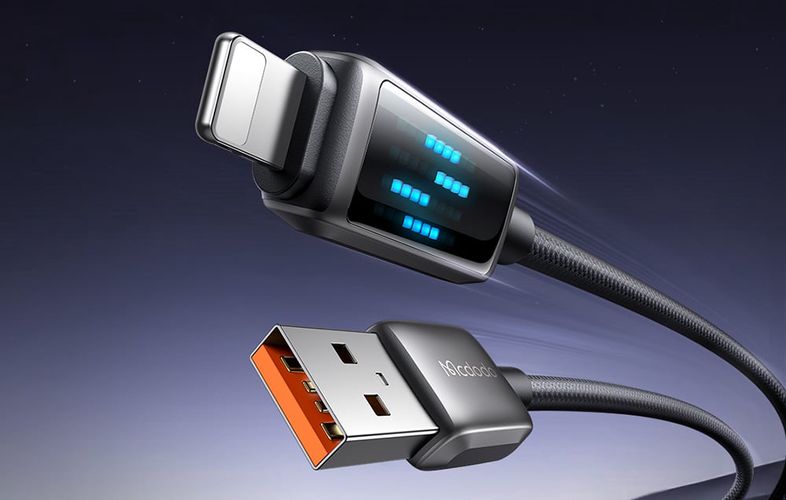 Mcdodo CA-5250 USB-A to Lightning cable, LED display, 1.2m, Mcdodo CA-5250