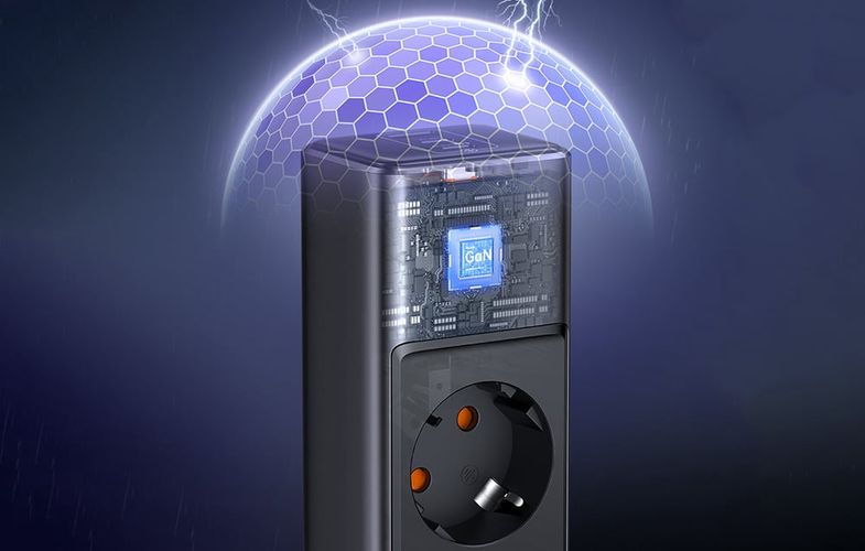 GaN 6-in-1 power strip Mcdodo CH-0620, 30W, Mcdodo CH-0620