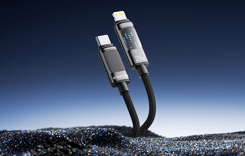 Cable USB Essager EXCTL-LG0A-P USB-C do lightning 29W 1m, Essager EXCTL-LG0A-P new ean