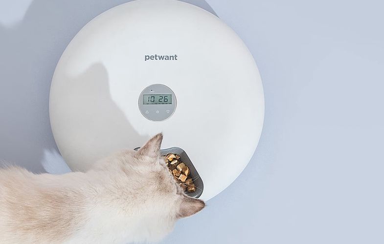 PetWant F6 intelligent 6-chamber food dispenser, PetWant F6