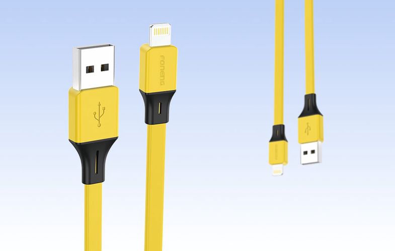 Foneng X96 USB-A to Lightning cable 2.4A, 1m (yellow), Foneng X96 iPhone