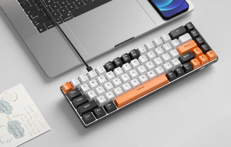 MageGee MK-BOX wired keyboard (black), MageGee MK-BOX Carbon A Red