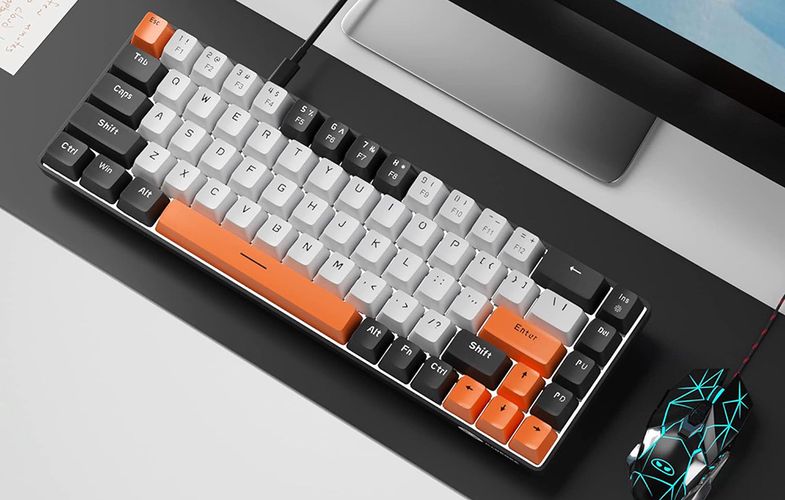 MageGee MK-BOX wired keyboard (black), MageGee MK-BOX Carbon A Red