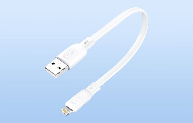 Cable USB-A - Lightning Foneng X107 3A, 0.25m (biały), Foneng X107 iPhone