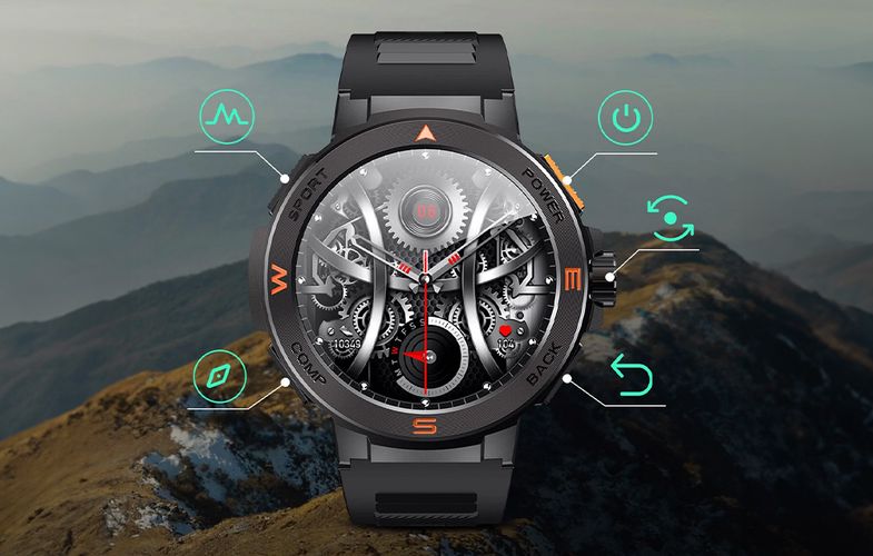 BlitzWolf BW-AT5 smartwatch (black), BlitzWolf BW-AT5 Black